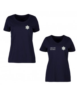 Tee-shirt ECO PROWEAR iso 15797 femme marine - TEE1002-TEE1012