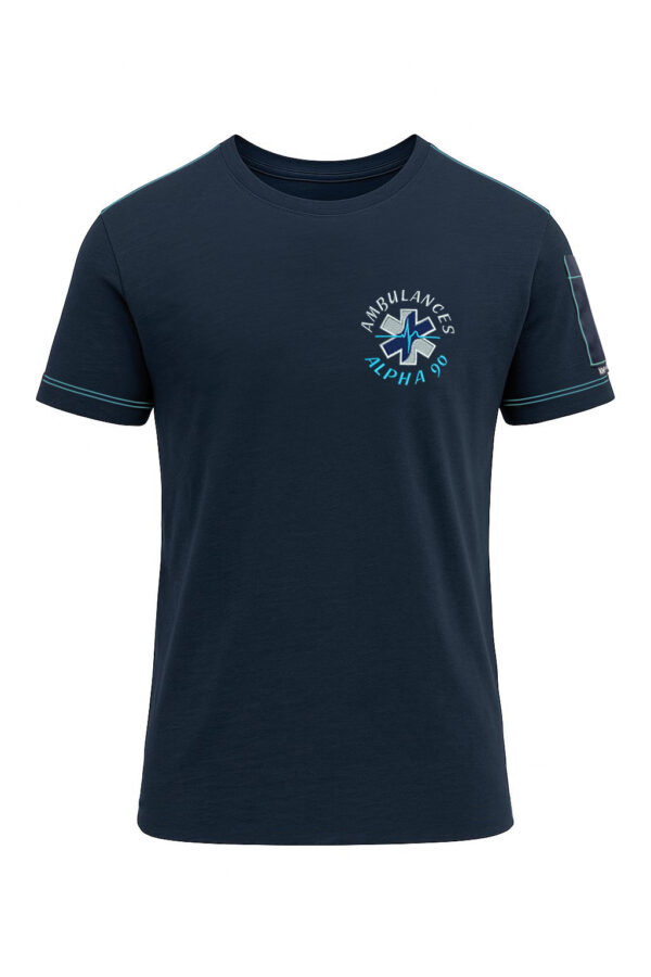 Tee-Shirt 2004 Infinity Bio certifié Eco-Green Version Bleu turquoise