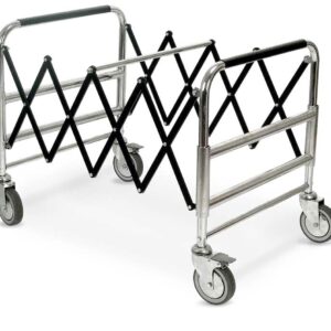 CHARIOT PORTE-CERCUEILS CHROME EXTENSIBLE 1 CÔTÉ