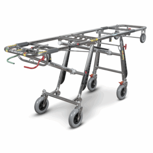 BRANCARD FUNÉRAIRE TITANUS AUTO-CHARGEUR MULTIFONCTIONNEL À HAUTEUR VARIABLE DOTÉ DE 4 ROUES PIVOTANTES