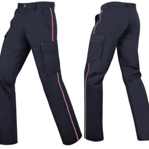 PANTALON REFLECT DEPERLANT TSI avec double liseré gris rétroréfléchissant / fuchsia