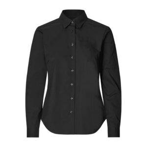 CHEMISE MANCHES LONGUES FEMME POPLIN STRETCH SANS REPASSAGE