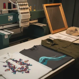 Broderie vs sérigraphie pour vêtements pro | KM Concept - broderie vs serigraphie vetement pro